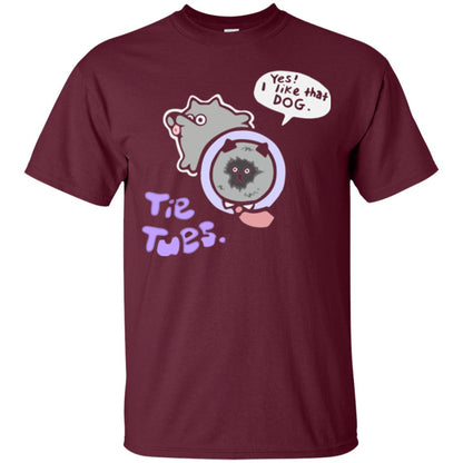 Yes I Like That Dog Tietuesday Dog Lover T-shirt Maroon