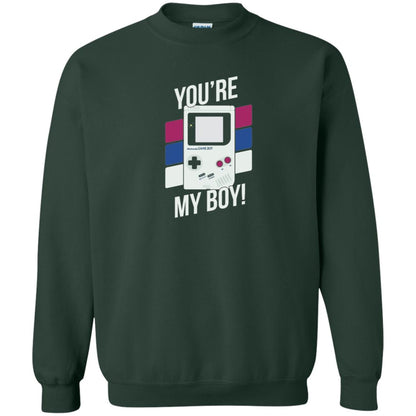 You_re My Boy Stripe Graphic Game Shirt For Boy Forest Green