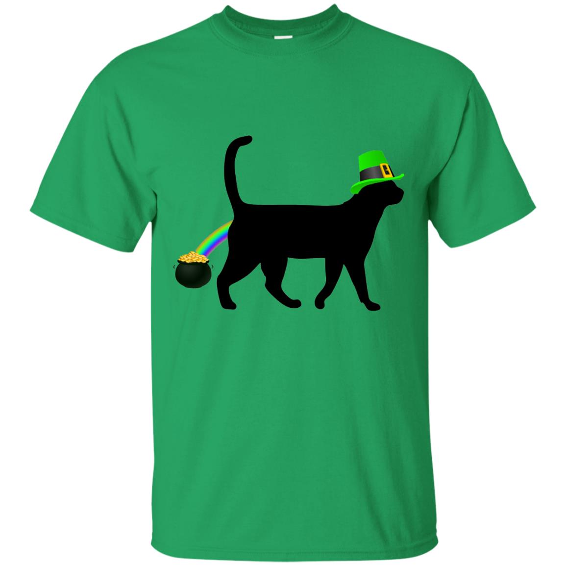 Cat Leprechaun Funny Cat Saint Patrick_s Day T-shirt Irish Green