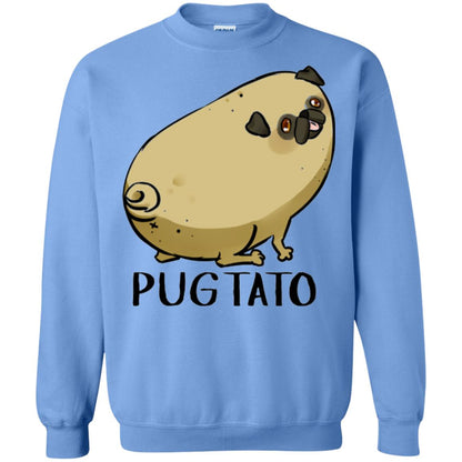 Dog Lovers T-shirt Pugtato Carolina Blue