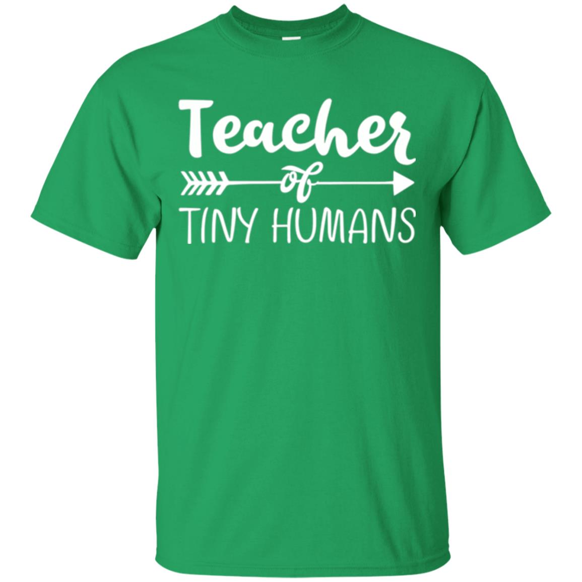 Kindergarten Preschool T-shirt Teacher Of Tiny Humans Irish Green
