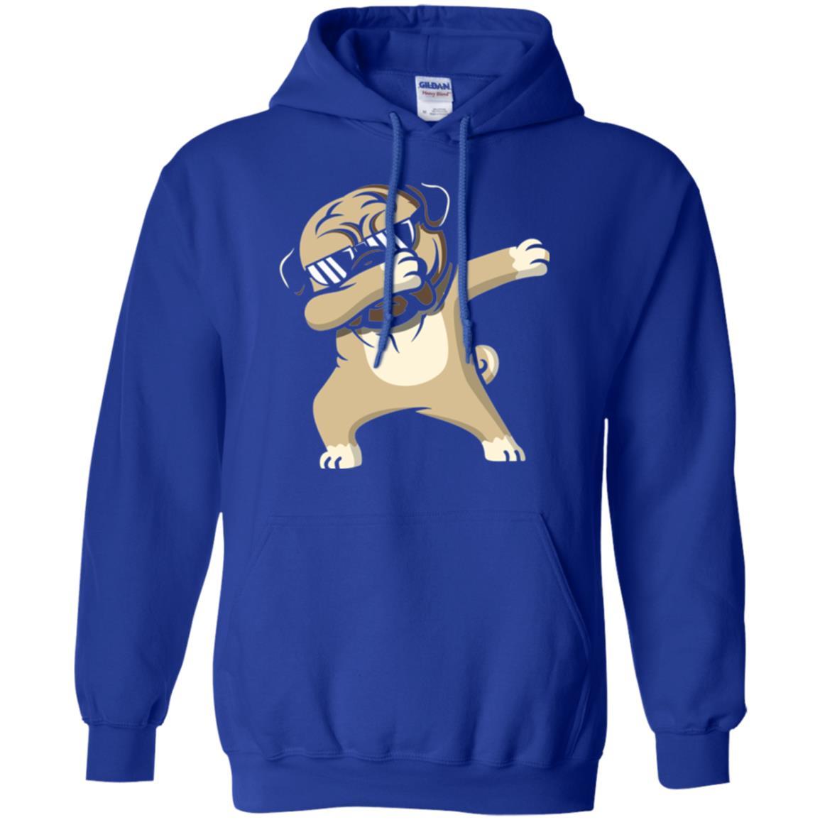 Dog Lover T-shirt Dabbing Pug T-shirt Royal