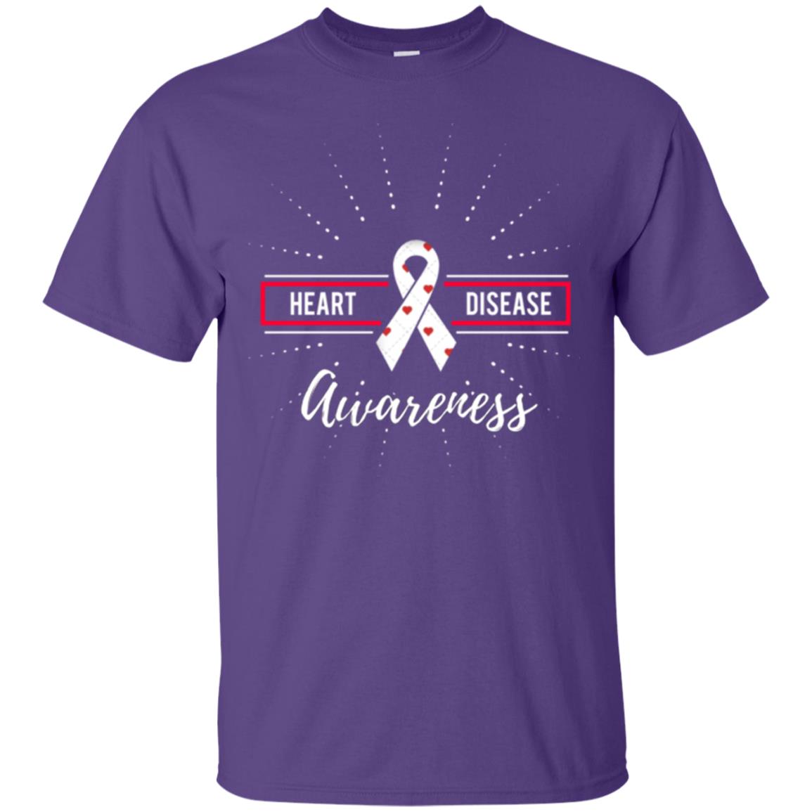 Heart Disease Awareness T-shirt Purple