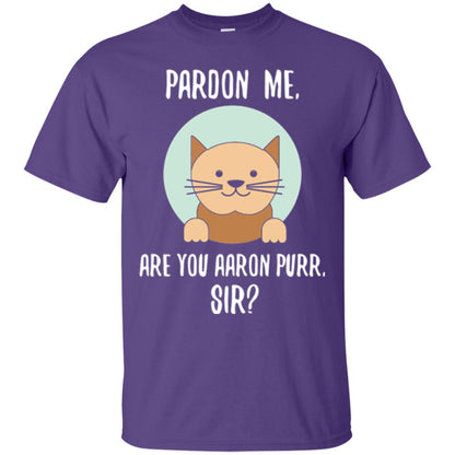 The Hamilton Cat T-shirt Pardon Me Purple