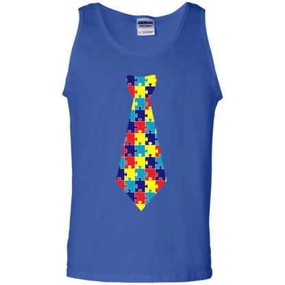 Autism Awareness T-shirt Puzzle Neck Tie 2018 Royal
