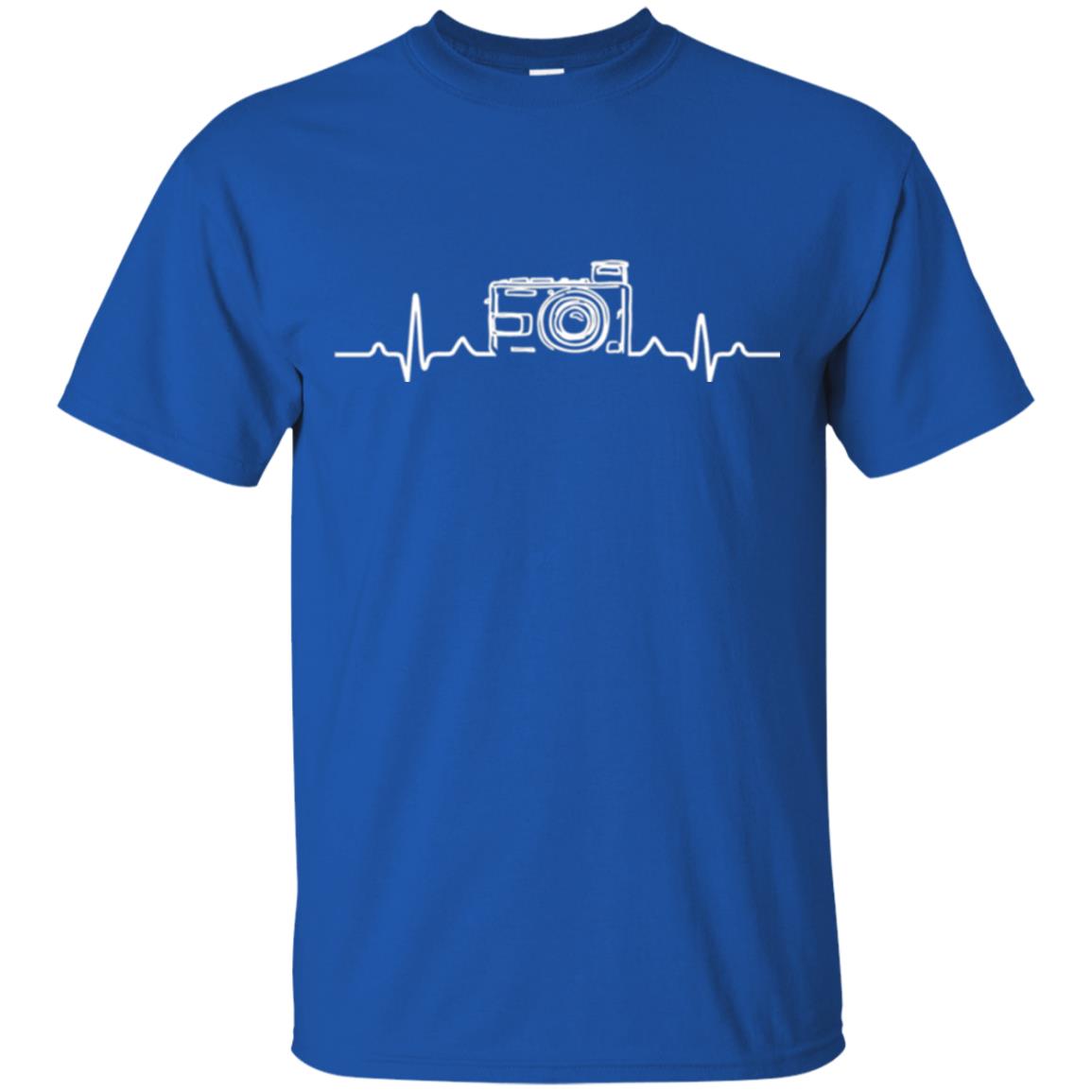 Photographers T-shirt Heart Beat Camera Royal