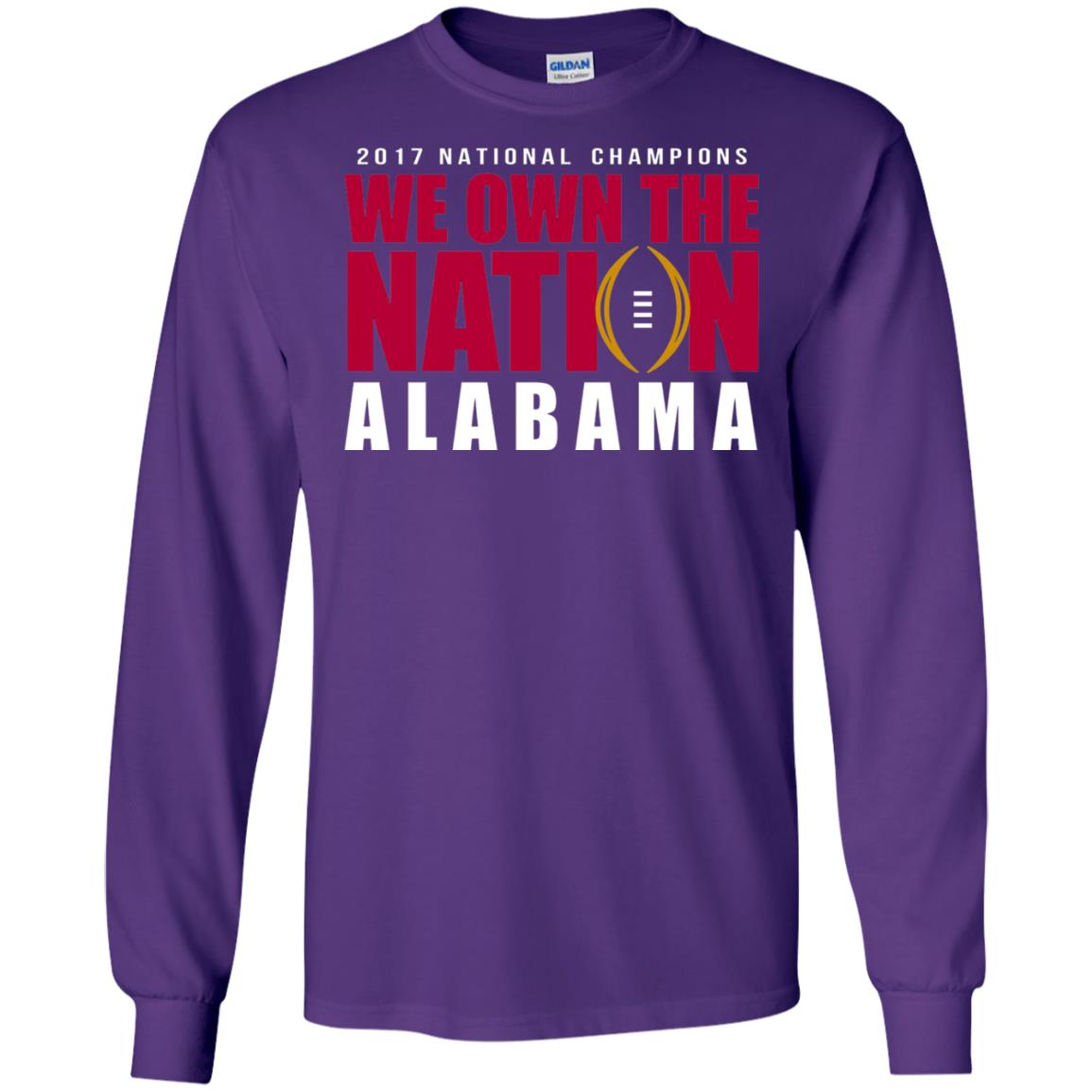 Football Lover T-shirt We Own The Nation Purple