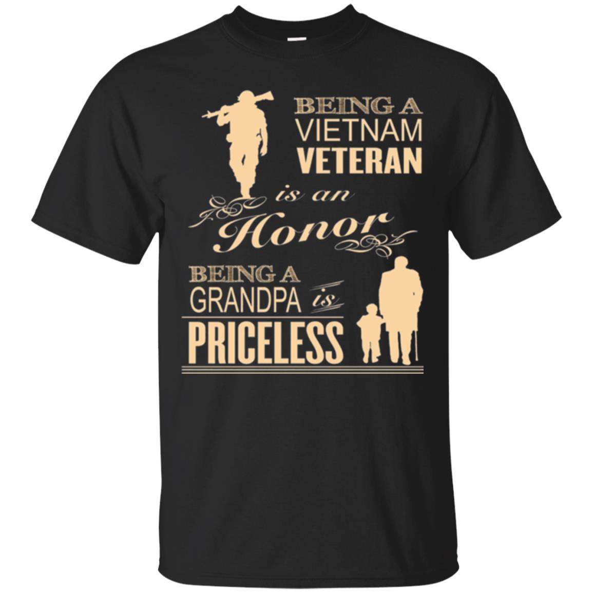 Veteran T-shirt Being A Vietnam Veteran Is An Honor Black