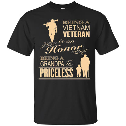 Veteran T-shirt Being A Vietnam Veteran Is An Honor Black