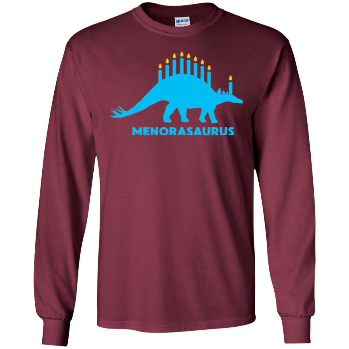 Dinosaur T-shirt Menorasaurus Maroon