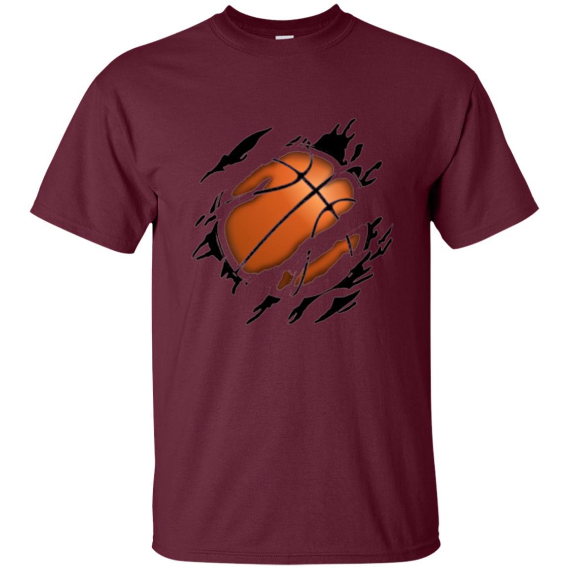 Basketball Lover T-shirt Basketball In Me Maroon