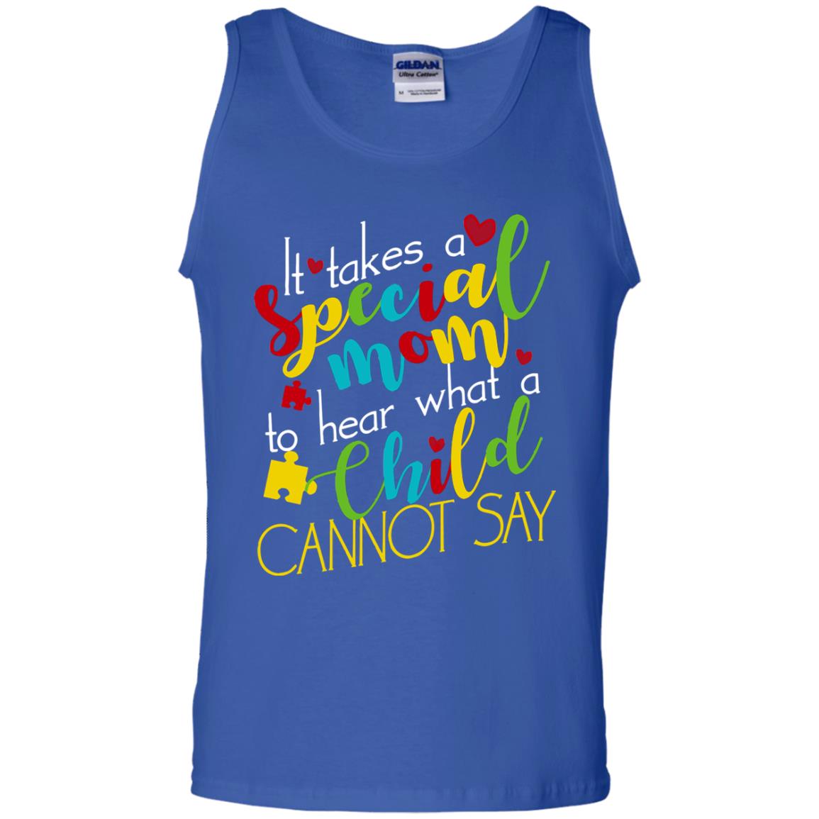 It Takes A Special Mom To Hear What A Child Cannot Say Autism Mom Shirt Royal