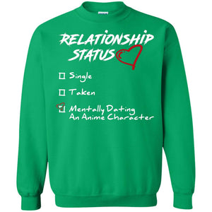 Relationship Status Mentally Dating An Anime Character Gift Shirt For Anime Lover