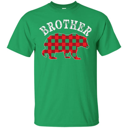 Christmas T-shirt Red Plaid Brother Bear Irish Green