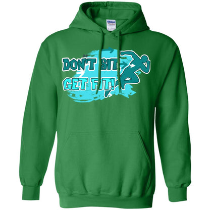 Dont Sit Get Fit Runner Shirt Irish Green