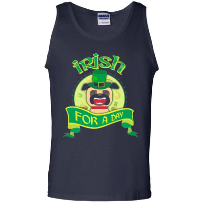 Saint Patrick_s Day T-shirt Amazing I_m Irish Pug Navy