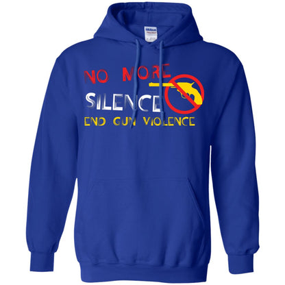 Anti Gun T-shirt No More Silence End Gun Violence Royal
