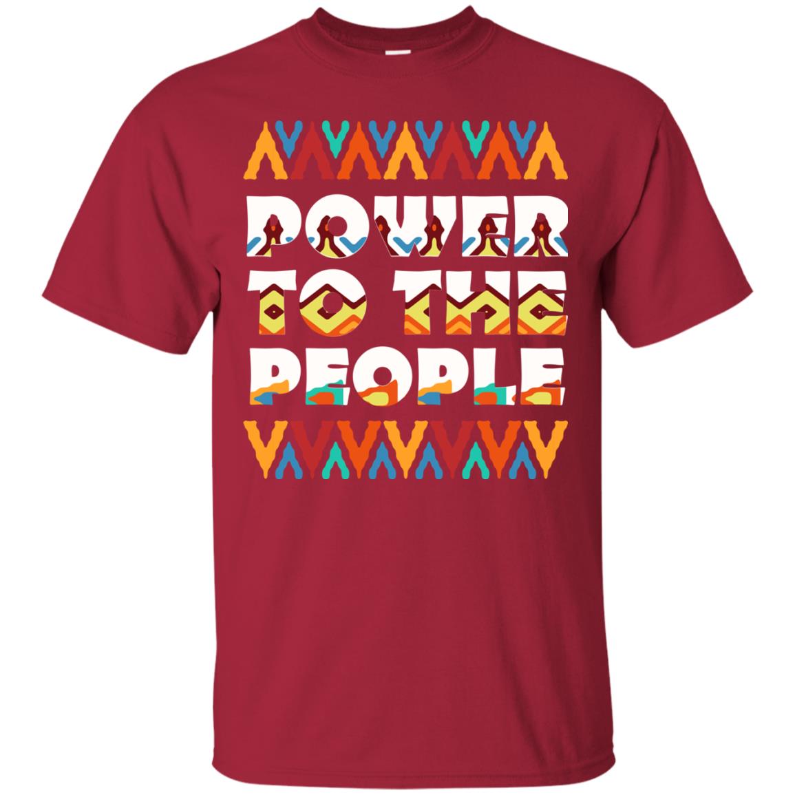 African American T-shirt Power To The People Cardinal