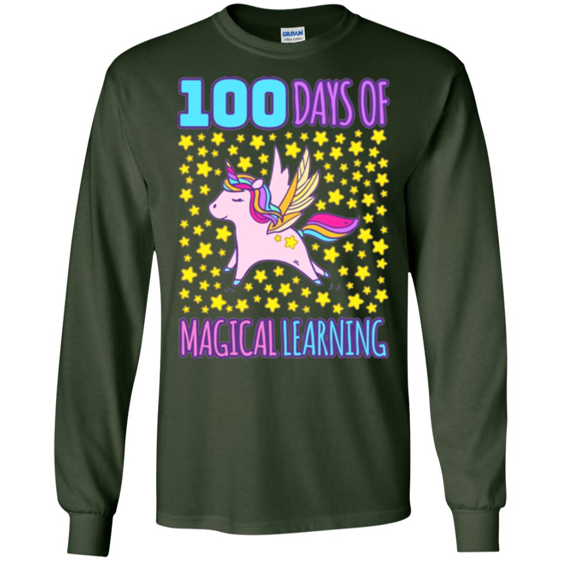 Children T-shirt Adorable 100th Day Of School Forest Green