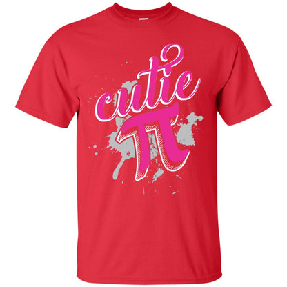 Cutie Pi Funny Math 3.14 Happy Pi Day T-shirt Red