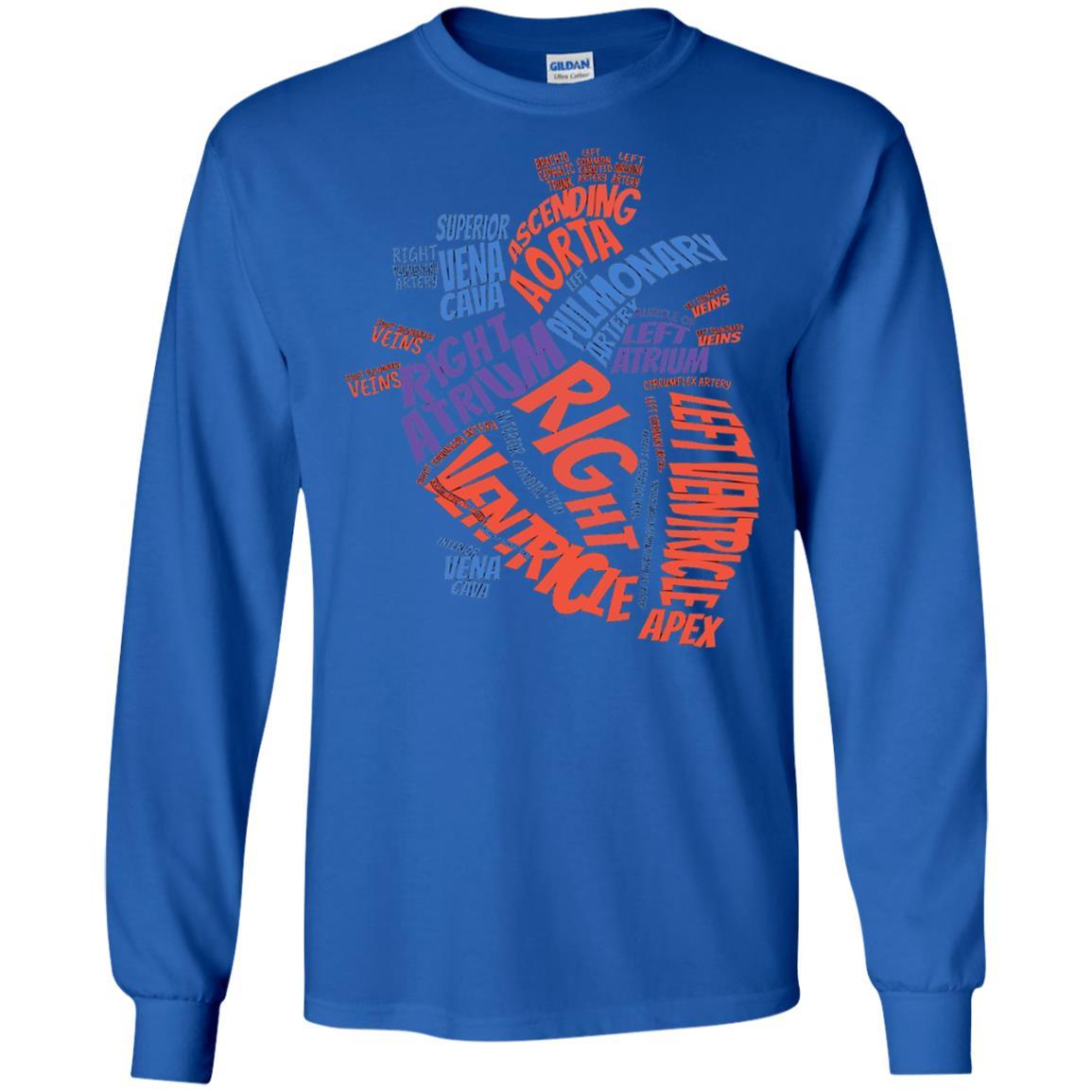 Anatomical Heart T-shirt Royal
