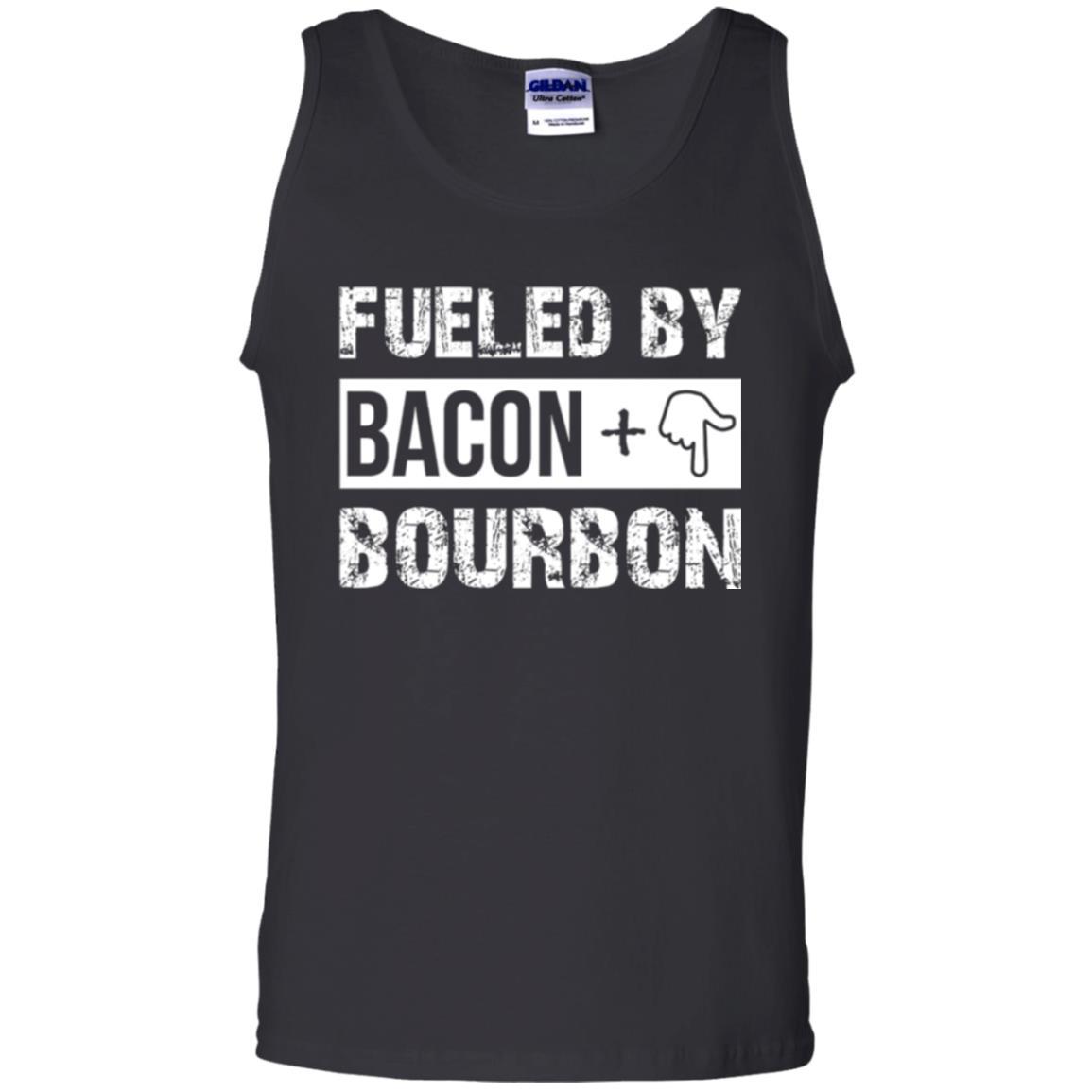 Whisky T-shirt Fueled By Bacon And Bourbon Black