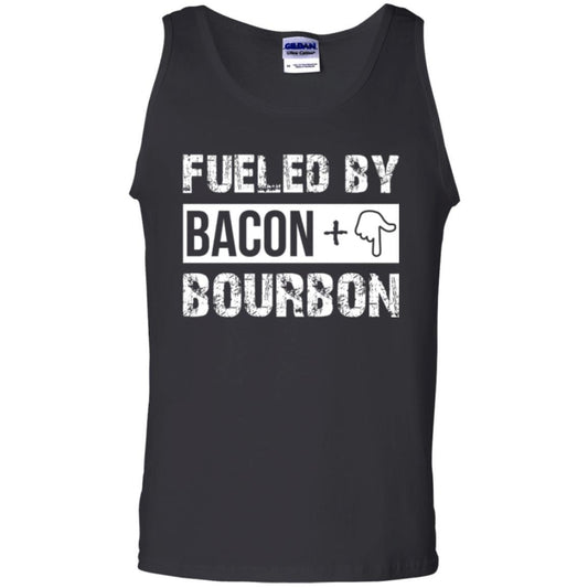 Whisky T-shirt Fueled By Bacon And Bourbon Black