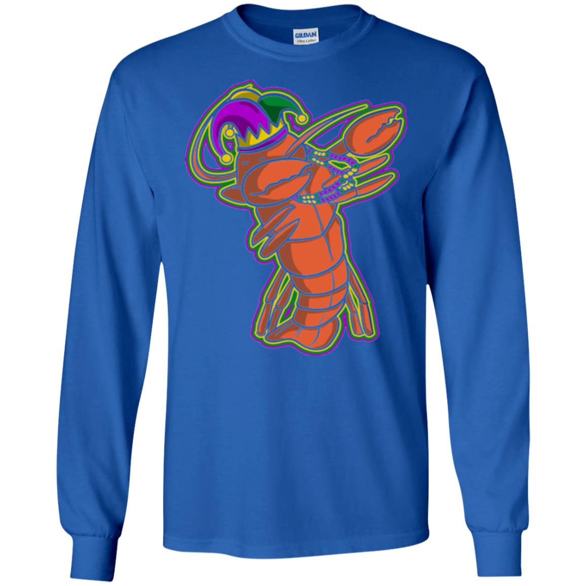 Dabbing Mardi Gras Crawfish T-shirt Mardi Gras Gift Shirt Royal