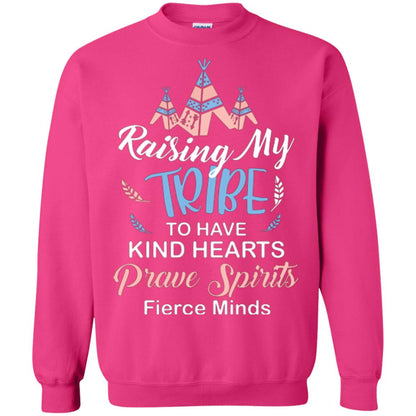 Mommy T-shirt Raising My Tribe To Have Kind Hearts Heliconia