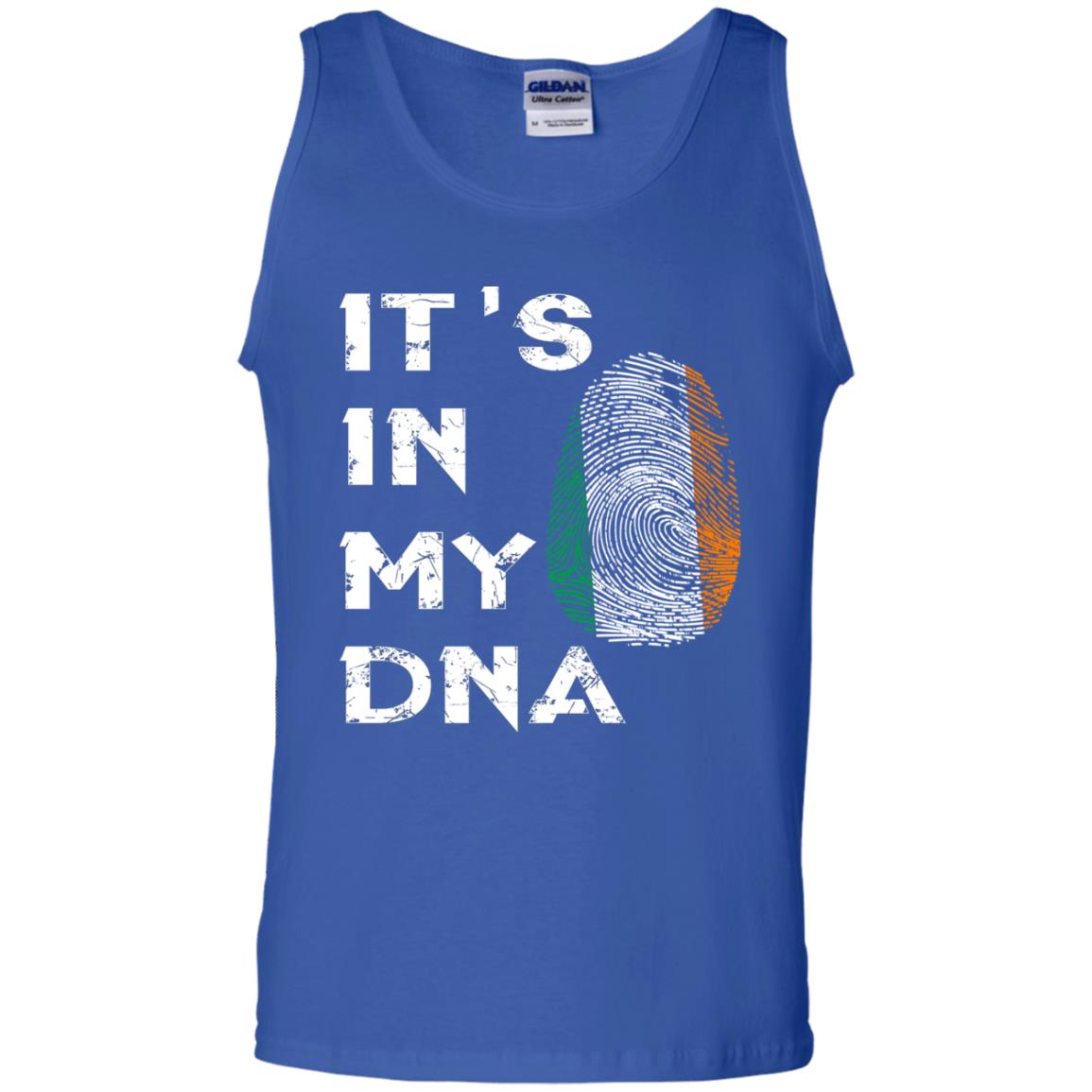 It's In My Dna Fingerprint Irish Ireland Gift Shirt Royal