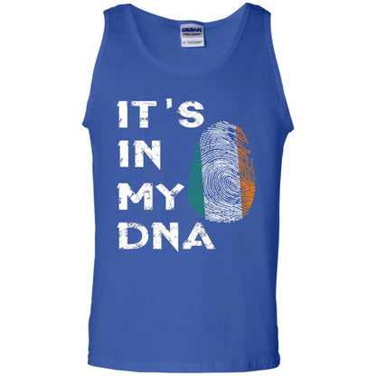 It's In My Dna Fingerprint Irish Ireland Gift Shirt Royal
