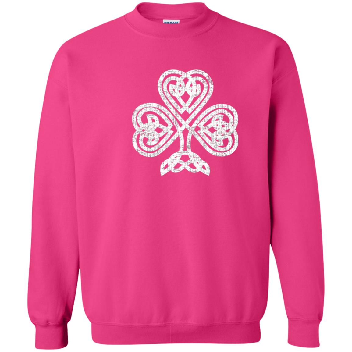 Irish Shamrock Knot Symbol St. Patrick_s Day T-shirt Heliconia