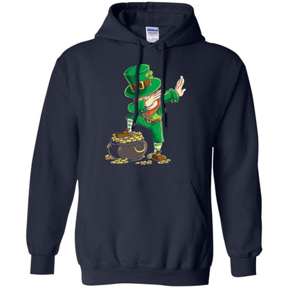 Dabbing Leprechaun Saint Patrick's Day T-shirt Navy