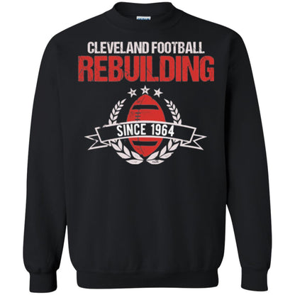 Brithday T-shirt Cleveland Football Rebuilding Since 1964 Black