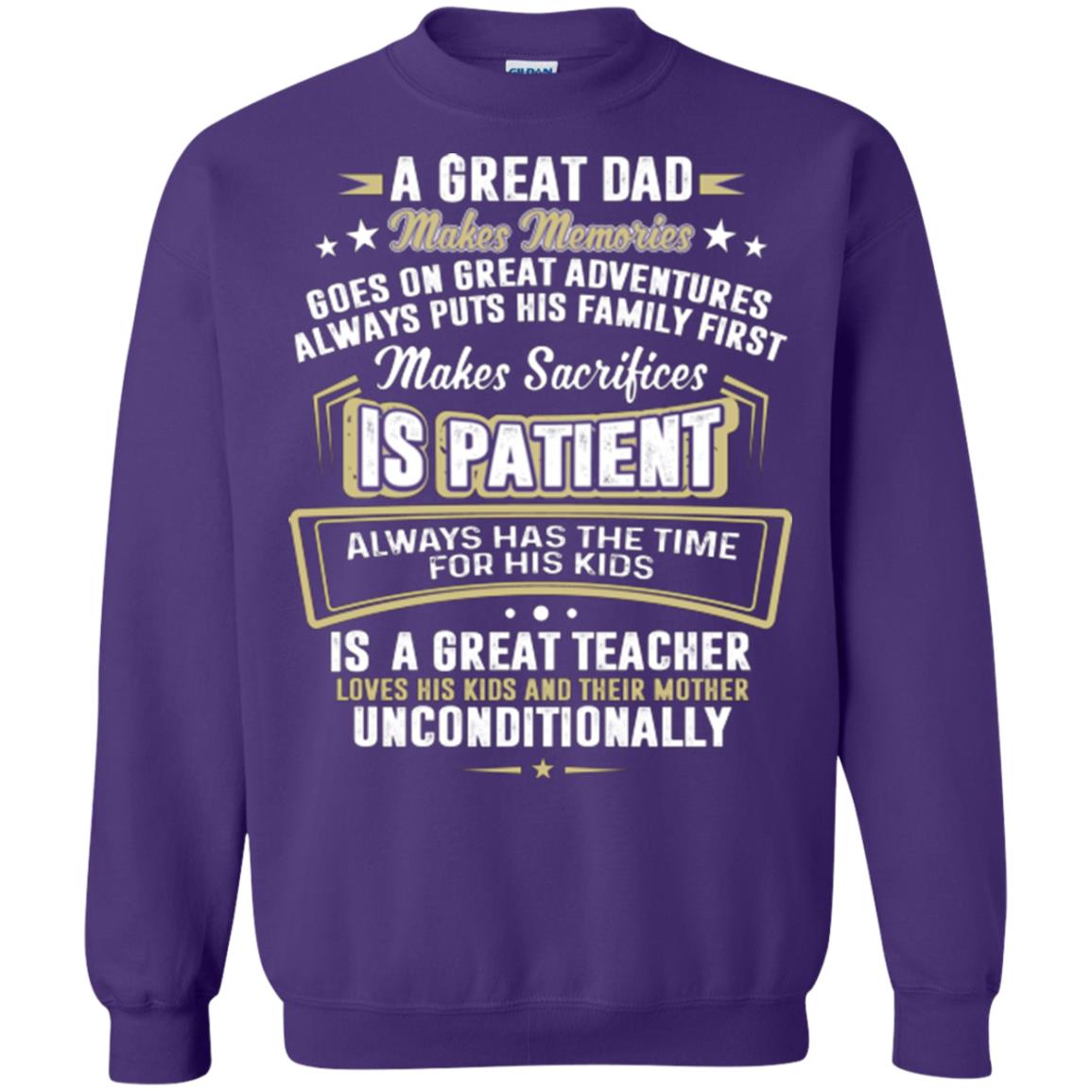 A Great Dad Make Memories Goes On Great Adventures Always Pots His Familly First Purple