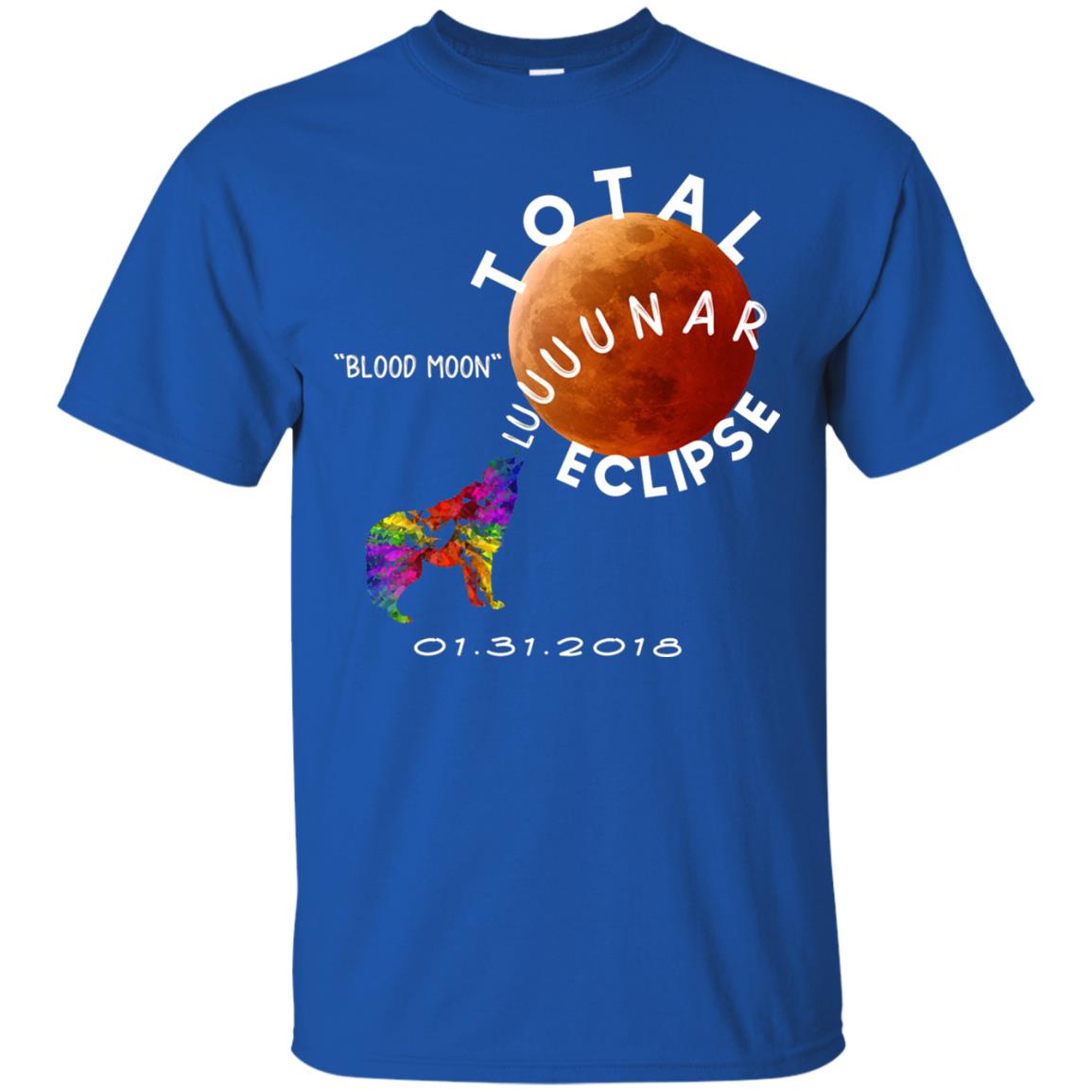 Best Total Lunar Eclipse Shirt 2018 Blood Moon T-shirt Royal