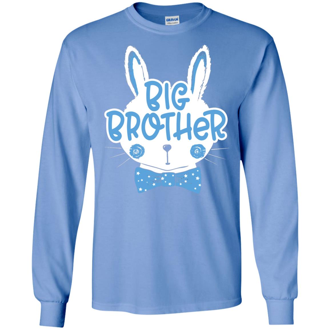 Easter Bunny Big Brother Blue Easter T-shirt Carolina Blue