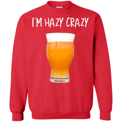 Funny Craft Beer Tshirt I_m Hazy Crazy Red