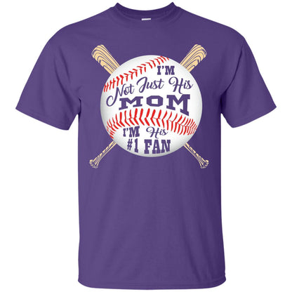 Baseball Mom Shirt Im Not Just His Mom Fan Purple