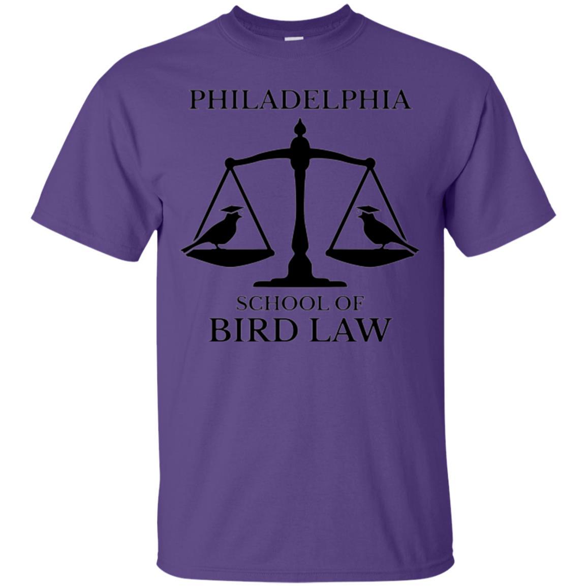 Lawyers T-shirt Philadelphia School Of Bird Law Purple