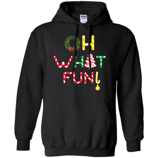 Christmas T-shirt Oh What Fun Black