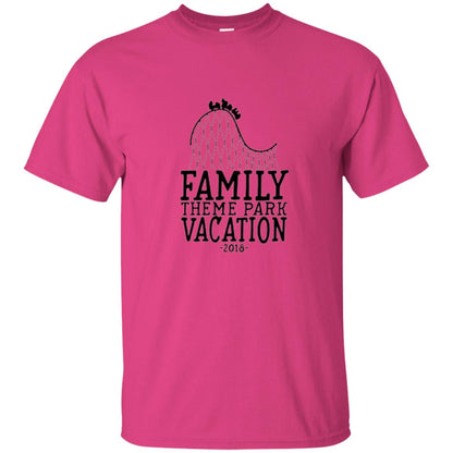 Family T-shirt Vacation 2018 Theme Park Roller Coaster Heliconia