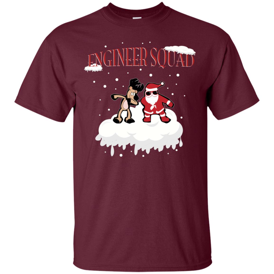 Engineer Squad Engineering X-mas Gift Shirt Maroon