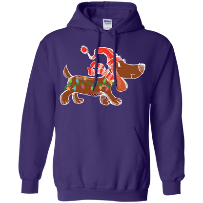 Dog Lover T-Shirt Christmas Lights Labrador Retriever Dog Lover Purple