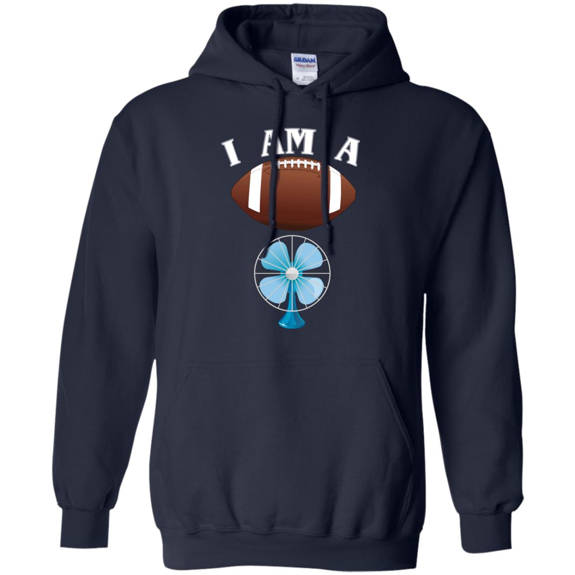 Football Lover T-shirt I Am A Football Fan Navy
