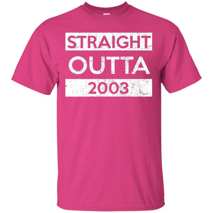 Brithday T-shirt Straight Outta 2003 Heliconia