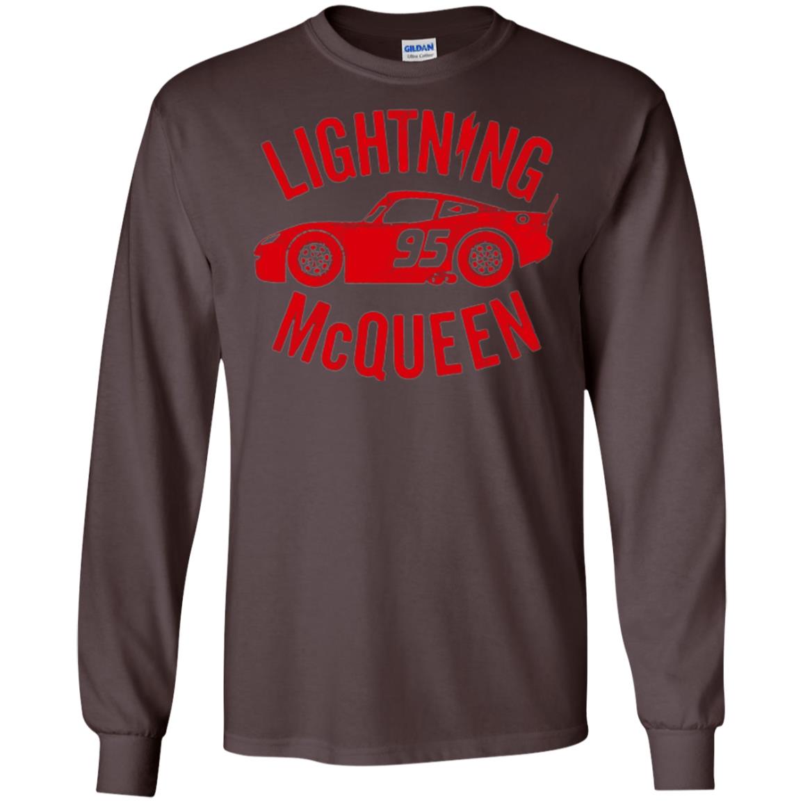 Pixar Cars Lightning 95 Mcqueen Vintage Graphic T-shirt Dark Chocolate
