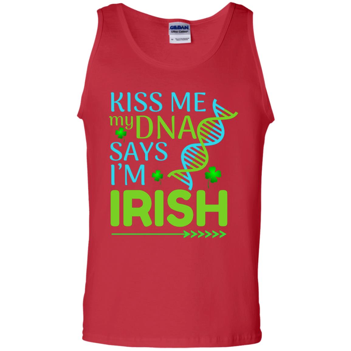 Kiss Me My Dna Say I'm Irish Saint Patricks Day Shirt Red