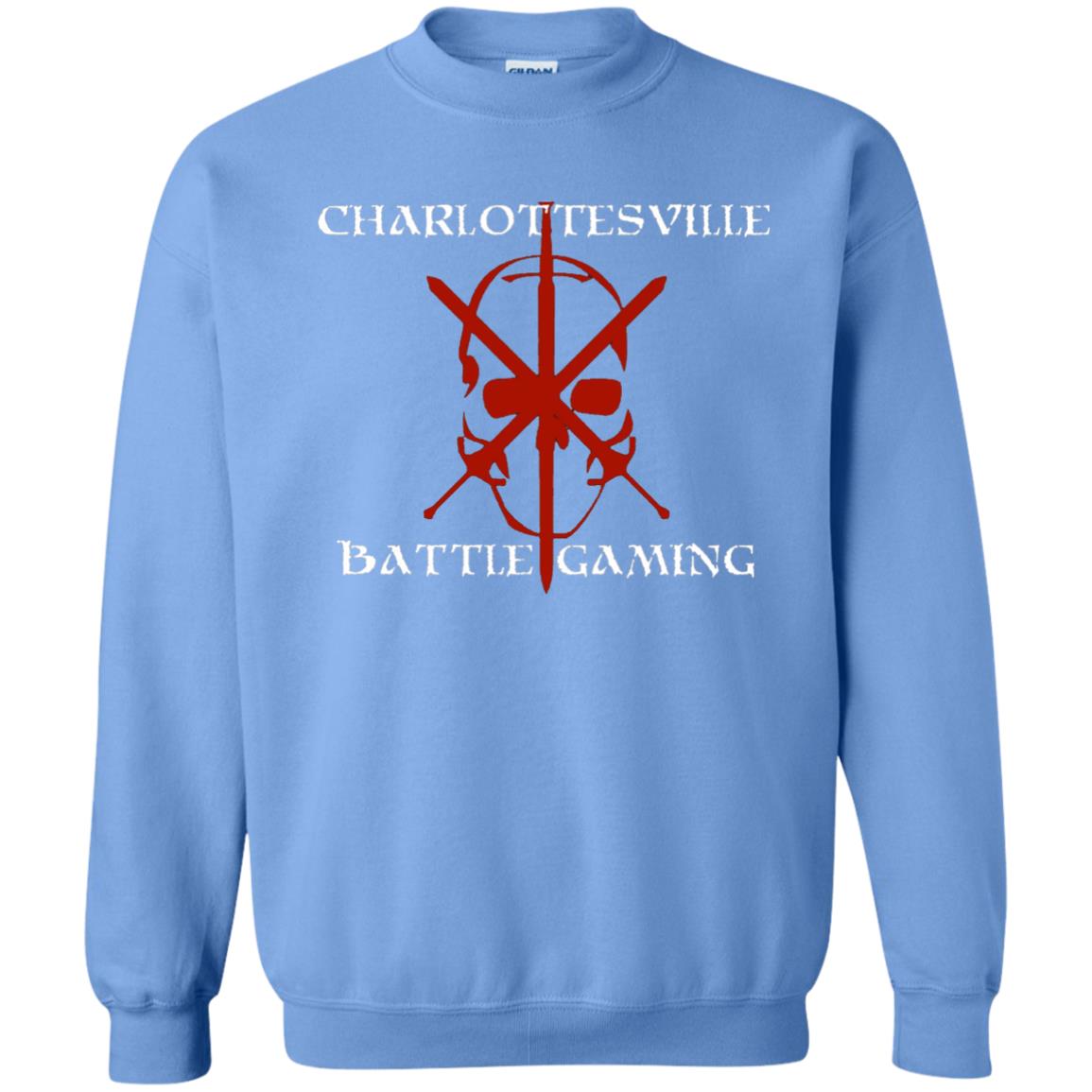 Charlottesville Battle Gaming Gamer T-shirt Carolina Blue