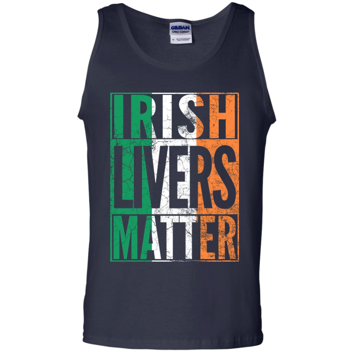Irish Livers Matter St. Patrick_s Day T-shirt Navy